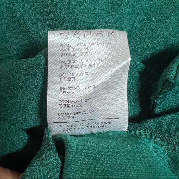 Miusol Emerald Green Sheath Dress Size 2 Side Roushing St. Patrick’s Day Green - Picture 7 of 8